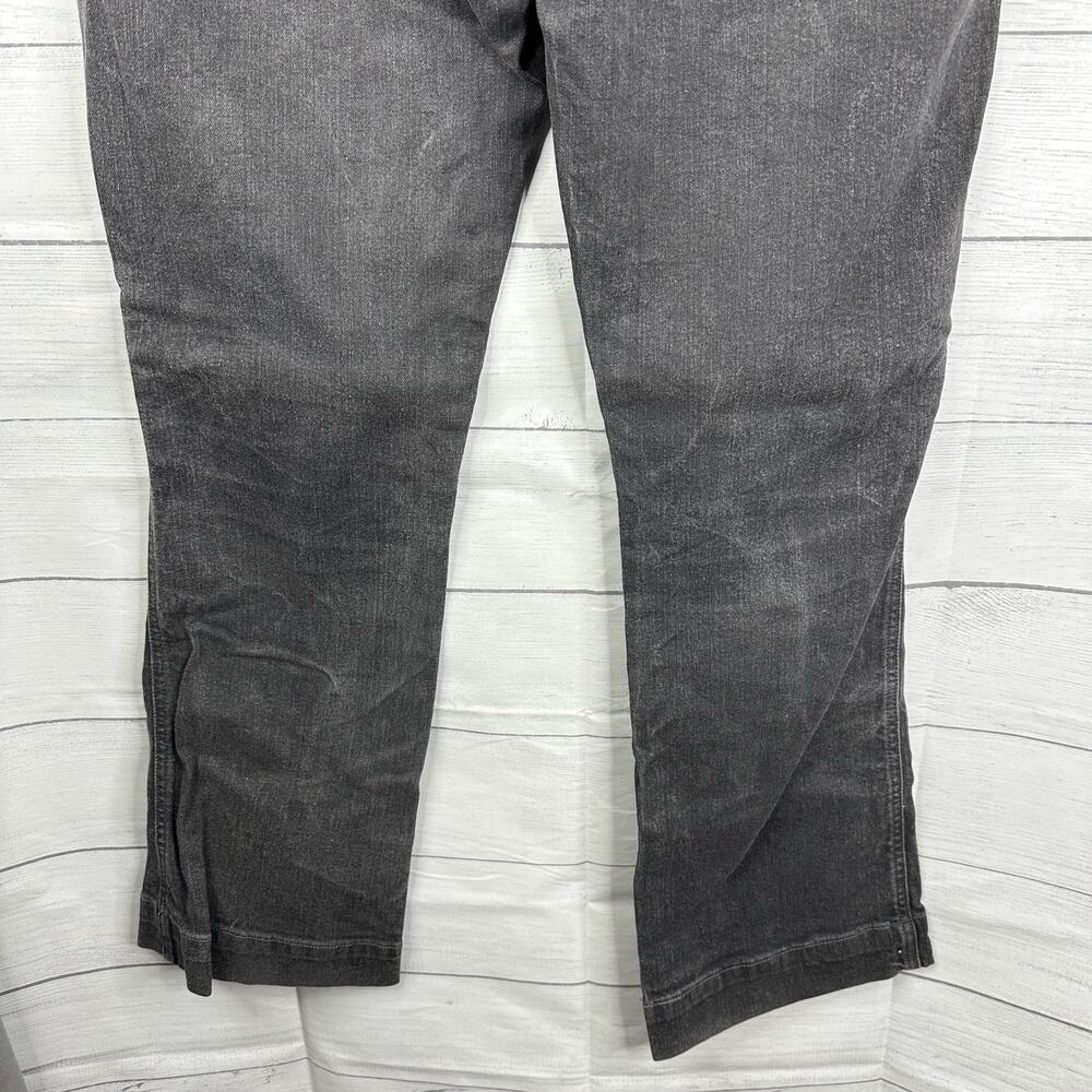Levis Womens size 12 Calvary Charcoal Black Boot Cut Denim Jeans Flap Pockets - Picture 6 of 10